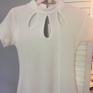 ASOS Dresses - NWT ivory cut out chic midi dress ASOS Dresses - NWT ivory cut out chic midi dress